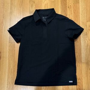 Figs Women’s Black Polo Shirt - Small